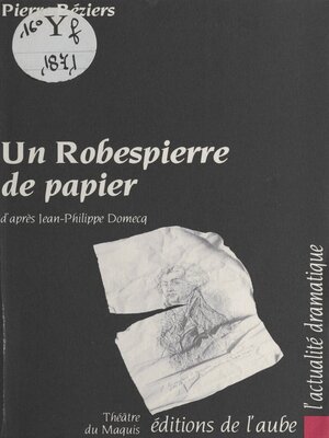 cover image of Un Robespierre de papier